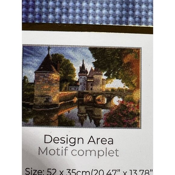 Diamond Dotz Squares Advanced Kit River Castle - Picture 1 of 15